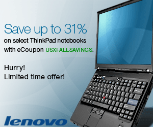 Lenovo 300x250 Fall Savings